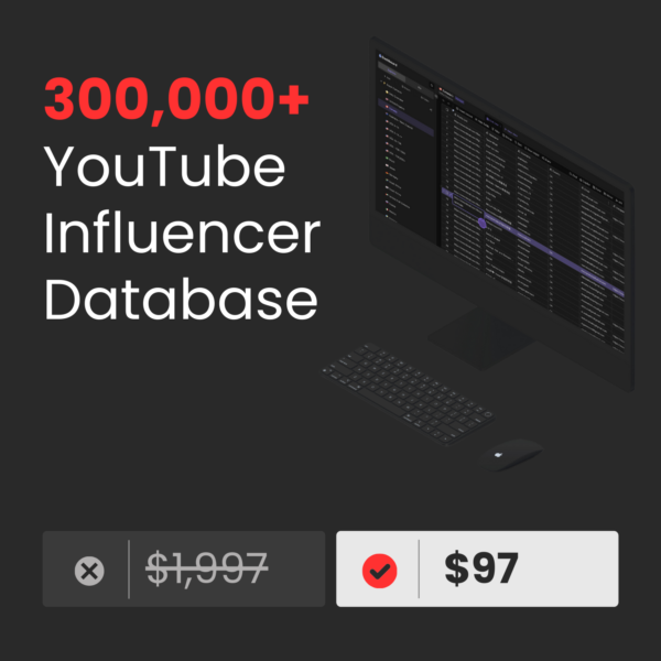 youtube influencer database